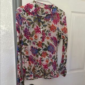 Floral Button-Up Women's Top